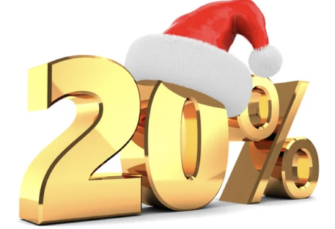 Christmas % off graphic