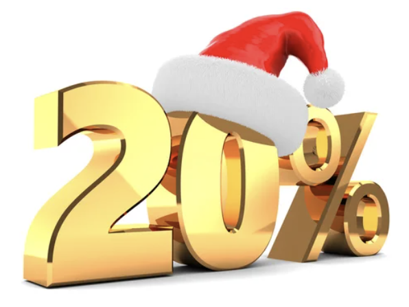 Christmas % off graphic