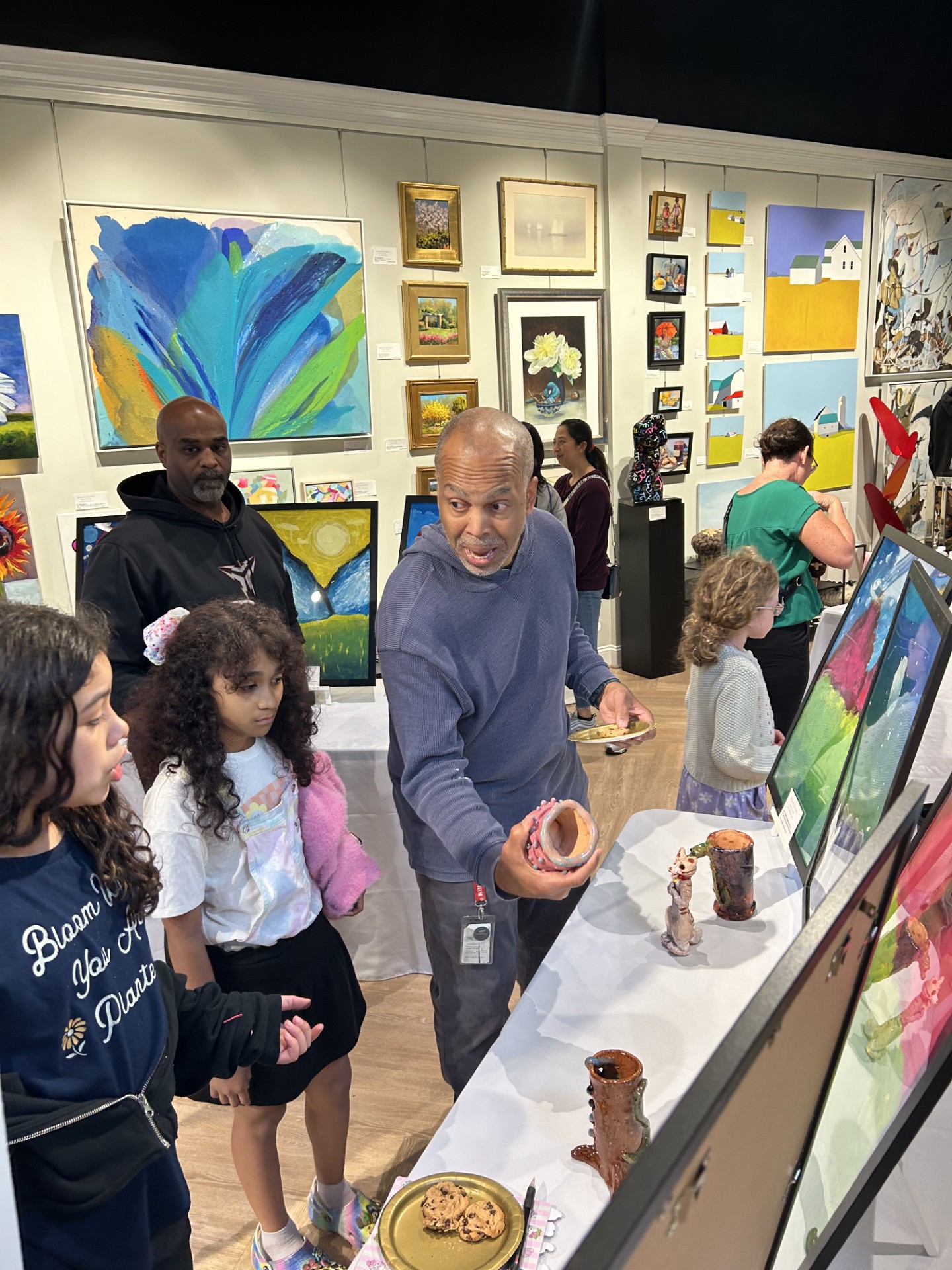 Members of the Rose Hill Elementary School Art Club exhibited their artwork for family, friends and the school community at Nepenthe Gallery.