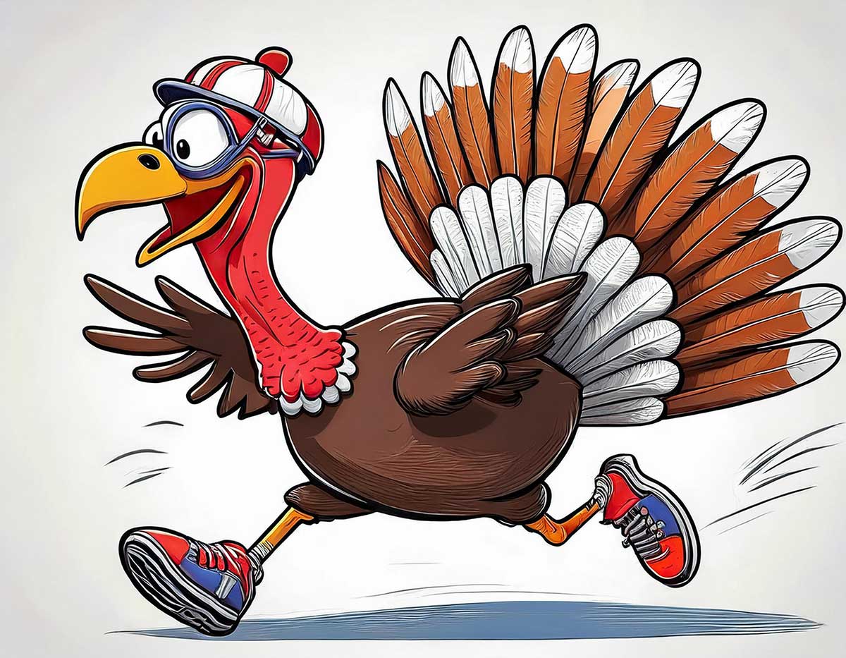 Nepenthe Gallery turkey trot 2024 graphic