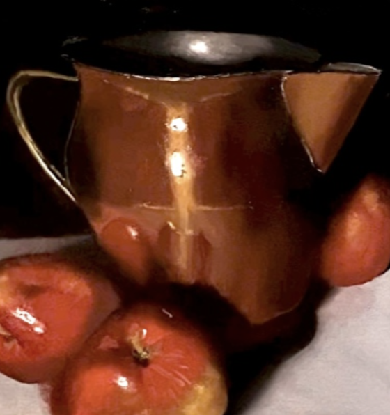 copper and apples