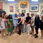 Group photo of student artists featured in the 2024 Student Art Anthology